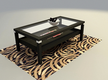 Keywords:Glass, solid wood furniture, wooden coffee table 3D Model of 