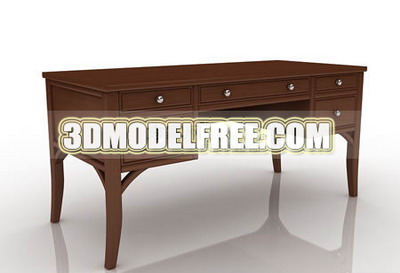 Office Furniture Solid Wood on Table  Office Desk Solid Wood Furniture  Home Life 3d Models 3d Model