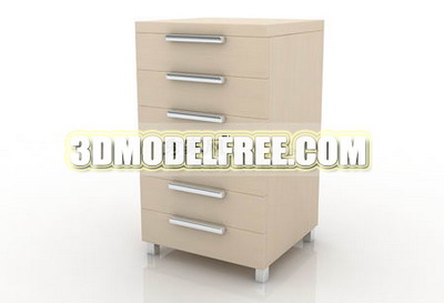 Fashion simple 3D model of lockers