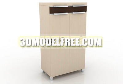 Fashion simple 3D model of lockers