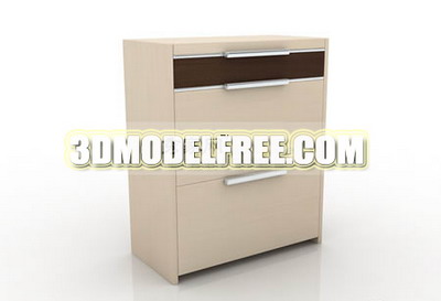 Fashion simple 3D model of lockers