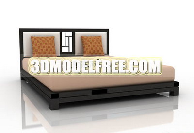 Living furniture table bench lockers practical 3D Model of Bed