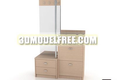 Lockers wardrobe cabinet wood furniture finishing 3D Models