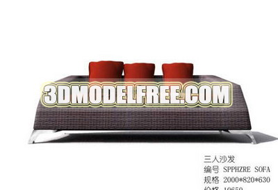 3D Model of wooden furniture