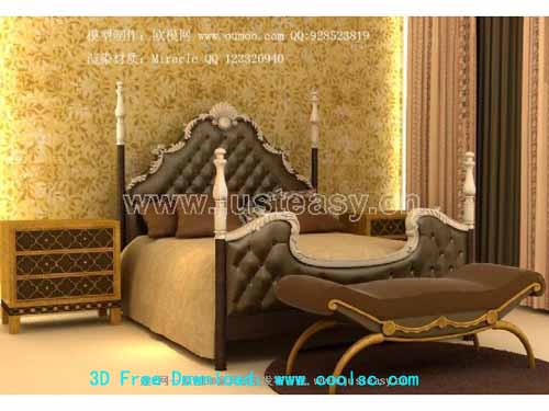 European-style luxury bed combinations (including materials)