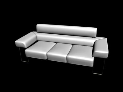 Sofa with maps