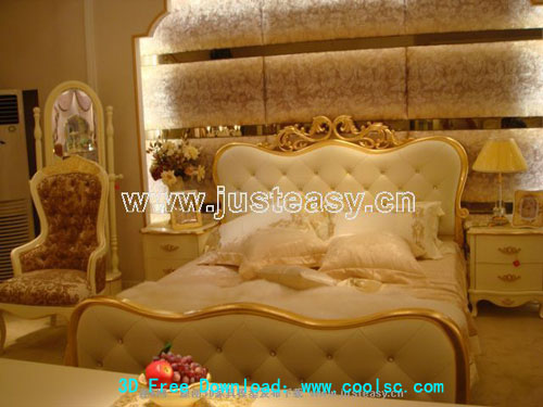 European-style bed (including materials)