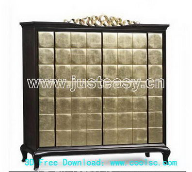 3D Model of European cabinets