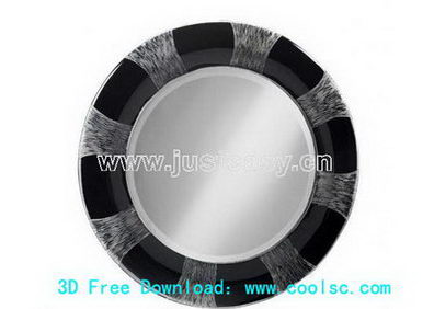 Round makeup mirror 3D Model (including materials)