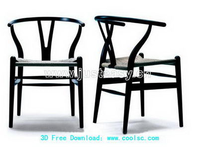 Chinese black wooden 3D model (including materials)