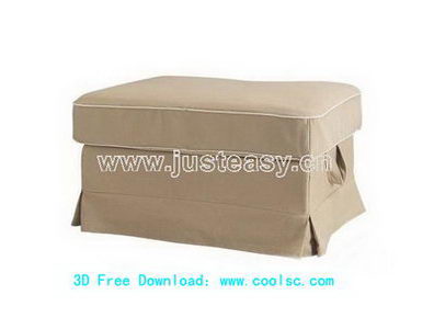 European luxury sofa chair 3D model (including materials)
