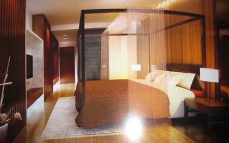 Simple Chinese bedroom (including materials)