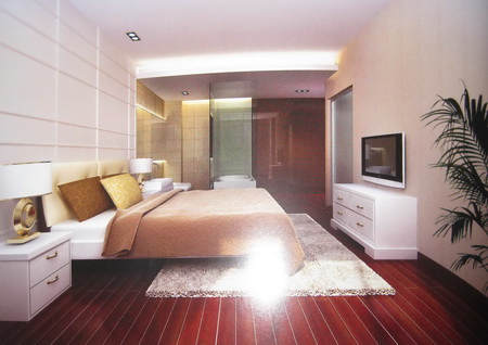 Modern Western-style bedrooms (including materials)