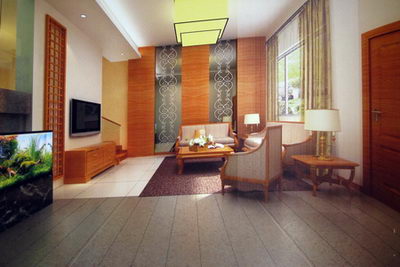 3D Model of Chinese-style living room furniture vines (including materials)