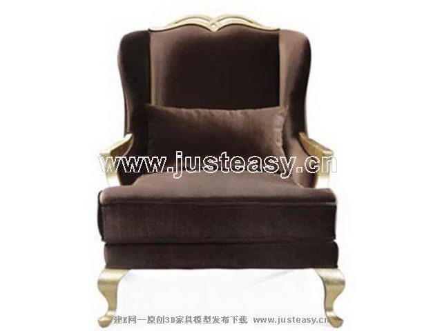 Imitation of European home sofa 3D model (including materials)
