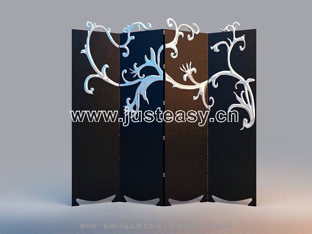 3D model of the modern sophisticated Sizhe screen (including materials)