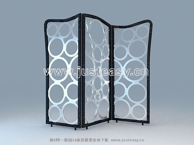 Fashion 3 furnishings screen 3D model (including materials)