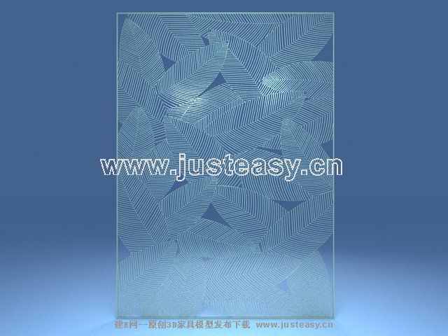 3D model of the window fashion column (including materials)