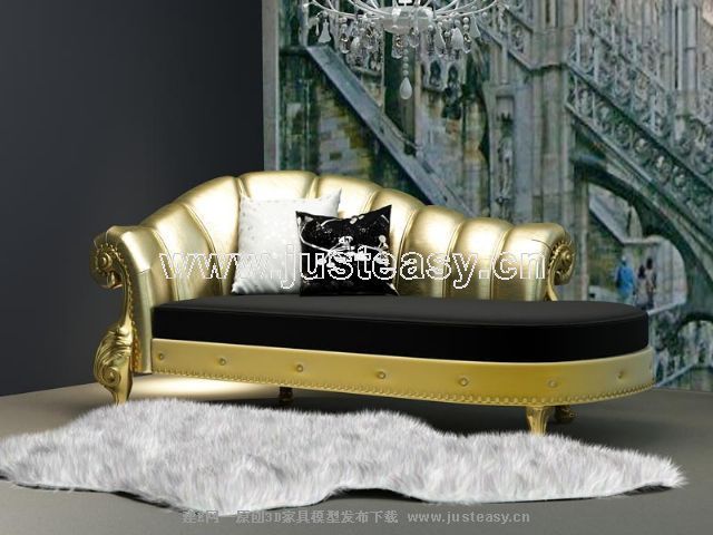 3D Model of European Royal Gold (including materials)
