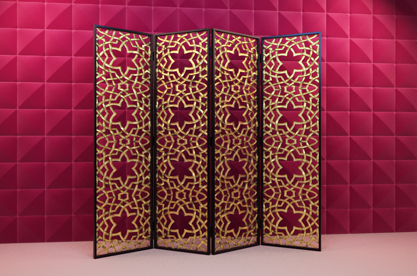 3D Model of wooden fine carved screen