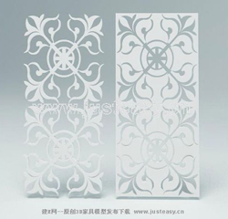 Snowflake background screen 3D model (including materials)