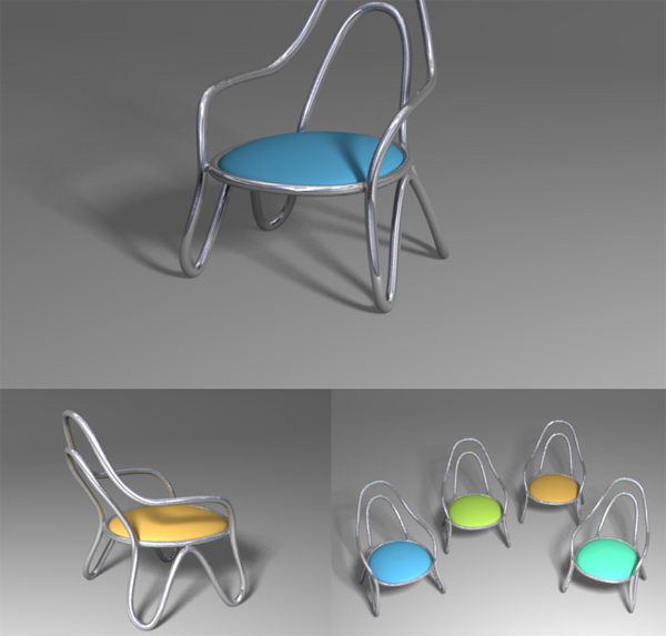Streamlined small chairs
