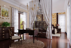 Continental simple 3D model of the bedroom
