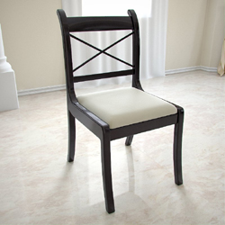 3D Model of exquisite wooden lounge chair