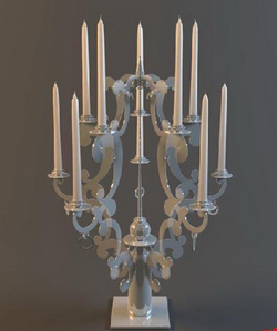 European jade candlestick 3D models