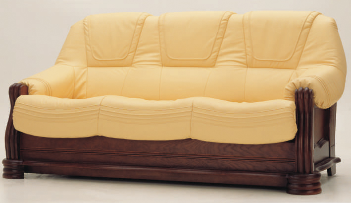 Solid wood base multiplayer cloth art sofa
