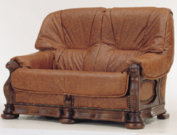 European cowhide double sofa 3D models
