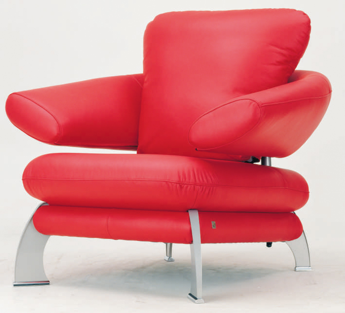 Single sofa back red personality