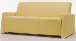 Widened soft yellow fabric over the sofa 3D model (including materials)