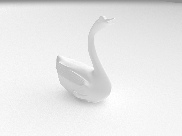 Decoration - white goose 3D models
