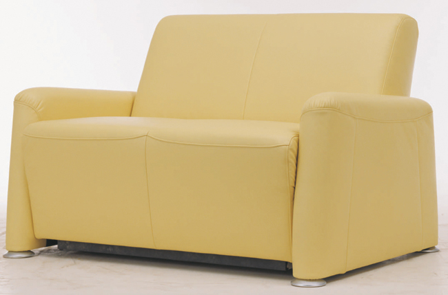 Yellow cloth art double sofa
