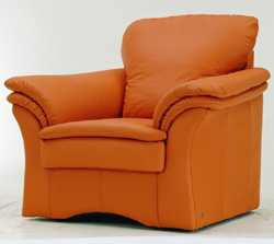 Orange single cloth art sea and soft sofa 3D models (including material)