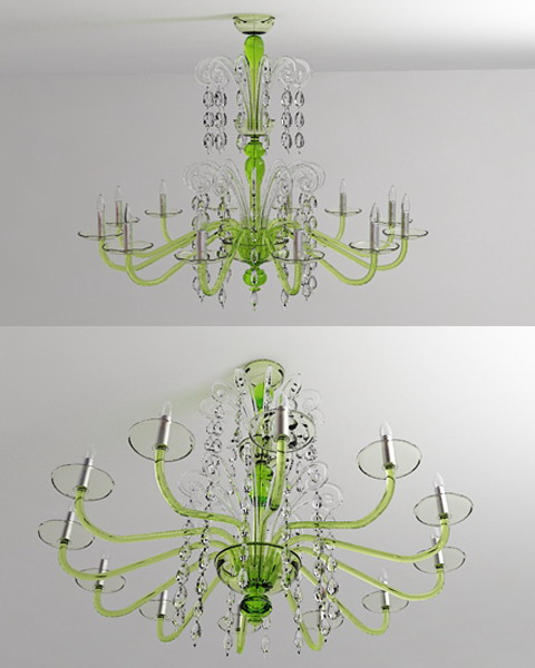 Green crystal droplight
