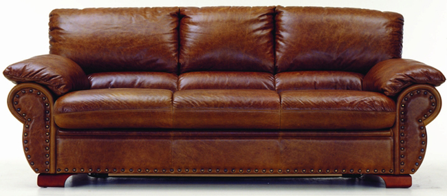Many people cowhide villa receive a visitor sofa
