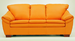 Orange multiplayer soft sofa 3D models