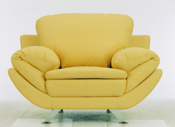 Fashion yellow single person sofa 3D models