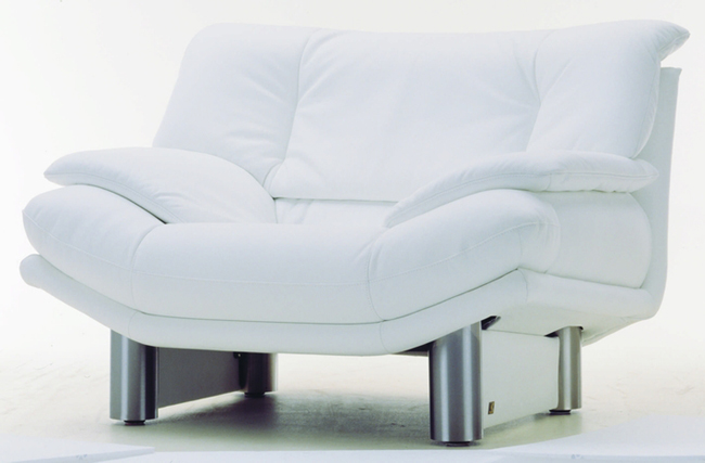 Single white cloth art sofa character of soft
