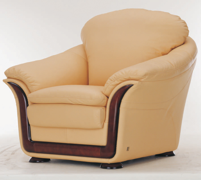 Soft cloth art sofa. Yellow single
