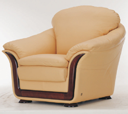 Soft sofa cloth art yellow single 3D models