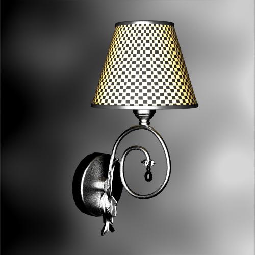 Rural style grid weave wall lamp

