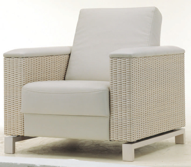 Cloth woven single person sofa
