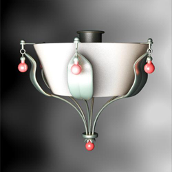 Rural style tray porcelain droplight 3D models