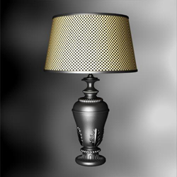 Rural style grid lamp cap lamp 3D models