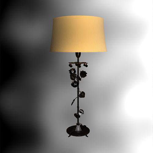 Household long pole intarsia desk lamp
