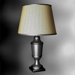 European rural style desk lamp 3D models
