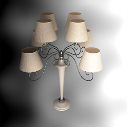 European rural style more cap lamp 3D models